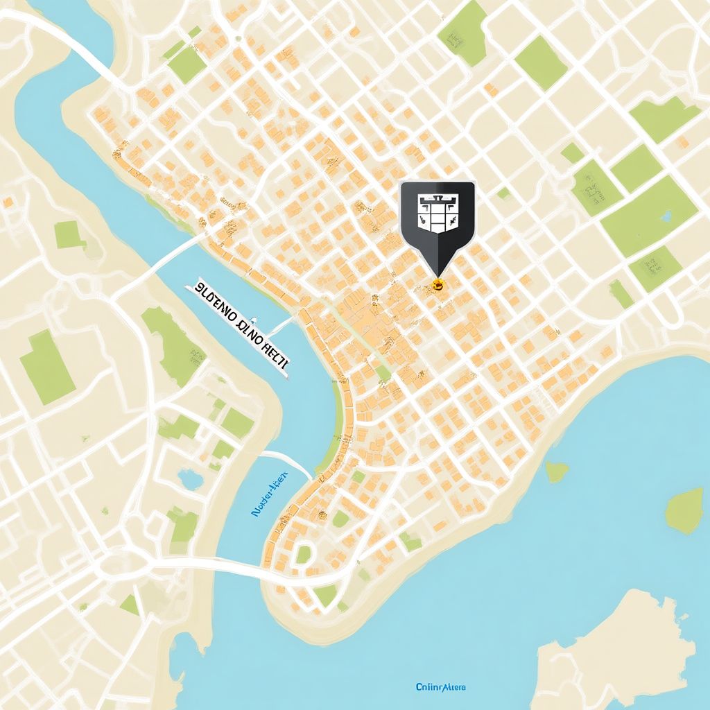 Mapa de ubicación de oficina